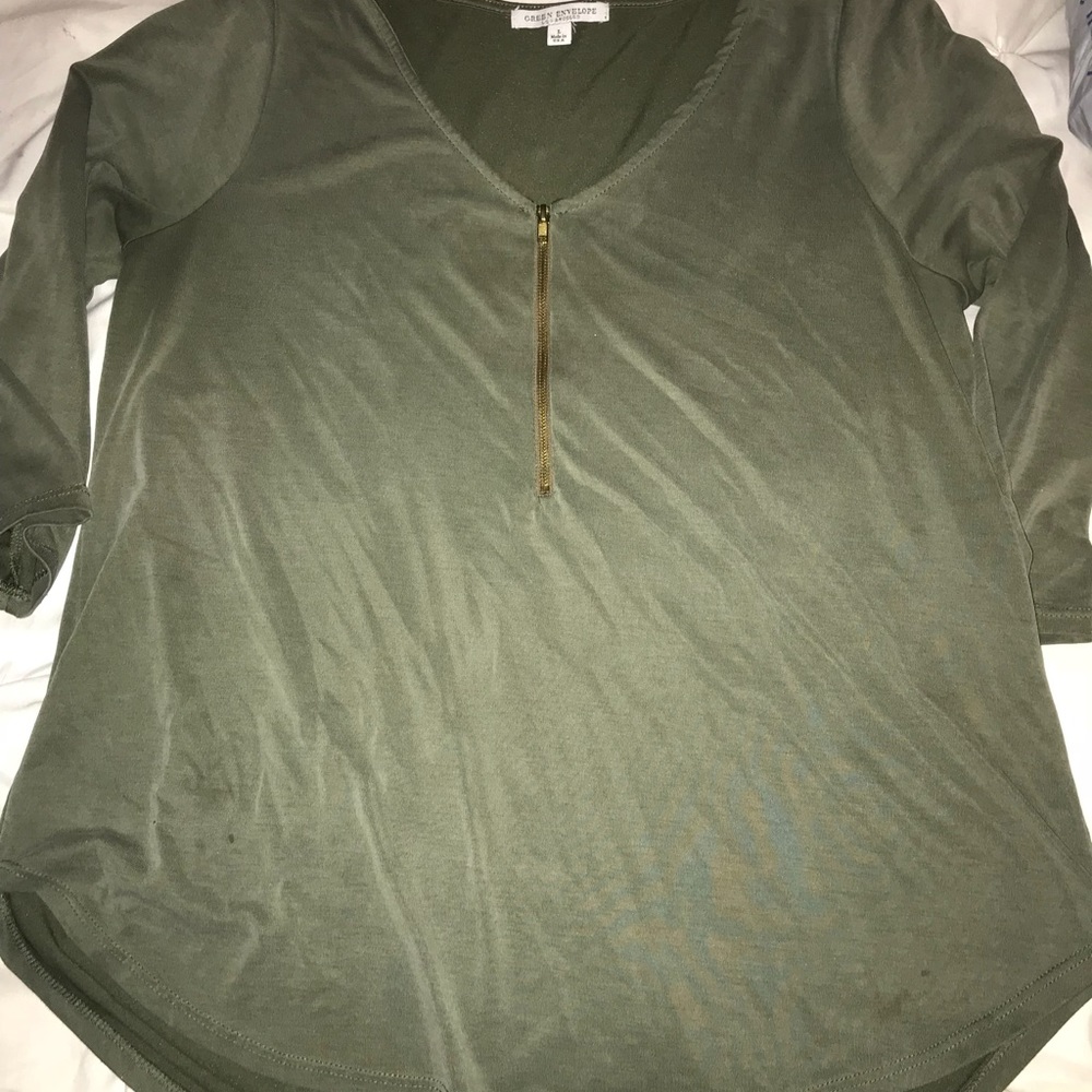 Green blouse